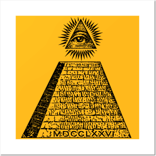 All-Seeing Illuminati Eye Symbol Posters and Art